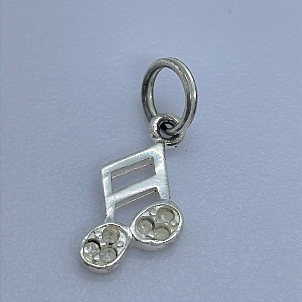 Musical note 925 sterling silver charm